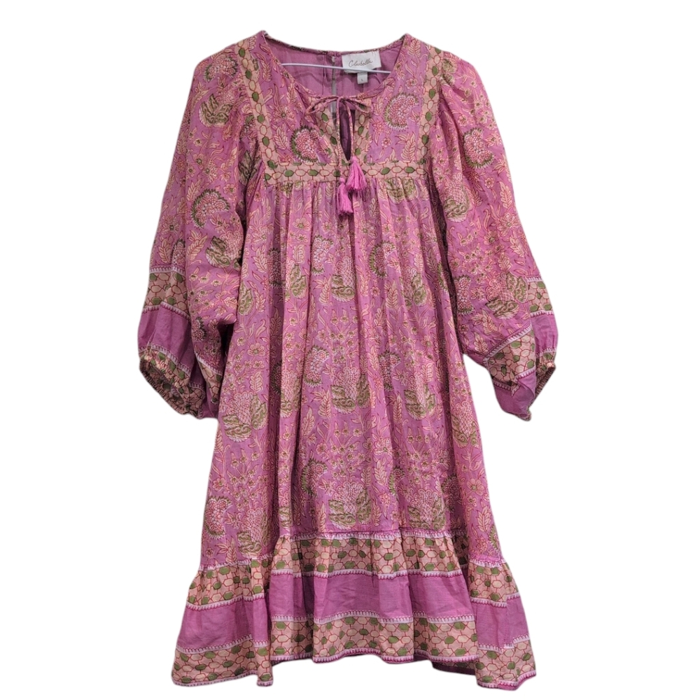 Cleobella Magdalena Mini Dress Wildflower $198 Large - Picture 5 of 10